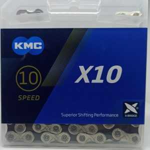 Цепь KMC X10 Silver/Black, 10sp