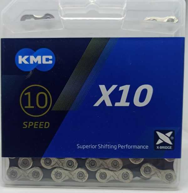 Цепь KMC X10 Silver/Black, 10sp