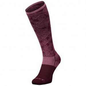 Шкарпетки гірськолижні SCOTT MERINO CAMO cassis pink/red fudge — L