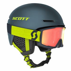 Гірськолижний шолом SCOTT TRACK + маска гірськолижна FACTOR PRO aruba green — L