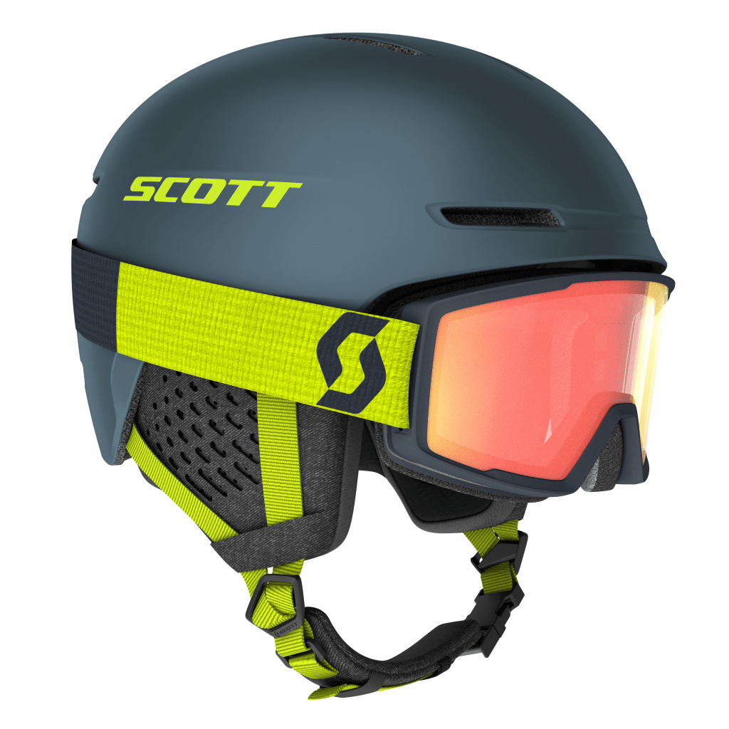 Гірськолижний шолом SCOTT TRACK + маска гірськолижна FACTOR PRO aruba green — M