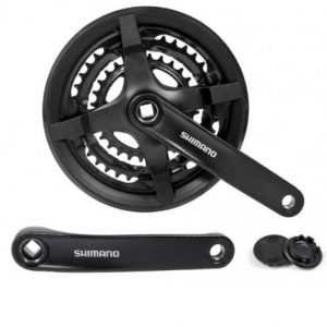 Шатуни Shimano TY301 24/34/42 170 мм 6-7-8-шв., захист ланцюга, (OEM)