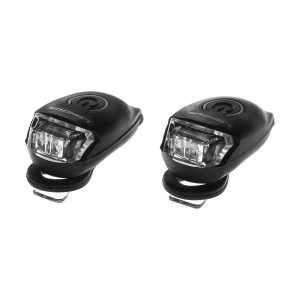 КОМПЛЕКТ: Світло Longus CIRCLE переднє+заднє 2+2LED, 2ф-ції, чорний