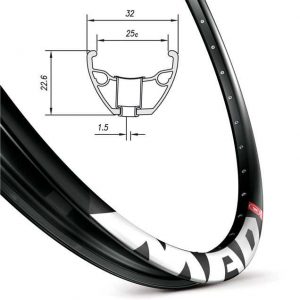 Обід Mach1 MAD, 27.5" 32отв. AV чорн