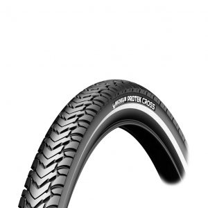 Покришка Michelin PROTEK CROSS MAX 700x35C (37-622) 22TPI, світловідбиваюча смуга