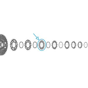 Зірка касети CS-R7100, 15-зуб.