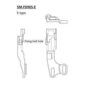 Адаптер Shimano SM-FD905-E д/монтажа передн. перемикача FD-M8070 Di2