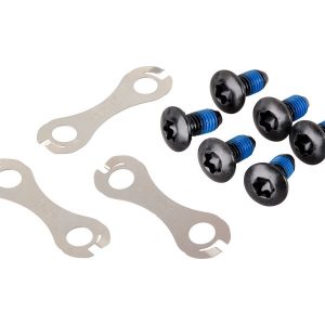 Фіксуючі гвинти і стопорні шайби Shimano монтажу 6-гв. ротора (6шт. комплект)