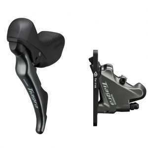 Гальмо гідравл диск для шосе Shimano 4720, переднє (ліва ручка 2-шв, каліпер, гідроліния 1000мм)