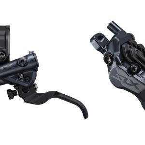 Гальмо гідравл. дискове Shimano M7120 SLX переднє (ліва ручка, 4-поршн каліпер, J-kit гідролінія 1000мм)