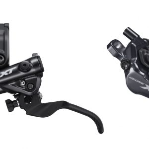 Гальмо гідравл. дискове Shimano M8120 DEORE XT переднє (ліва ручка, 4-поршн каліпер, J-kit гідролінія 1000мм)