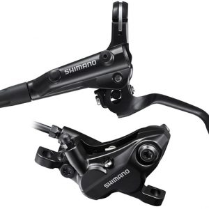 Гальмо гідравл. дискове Shimano MT501-E переднє (ліва ручка, 4-поршн. каліпер BR-MT520, гідроліния 1000мм, D03S)