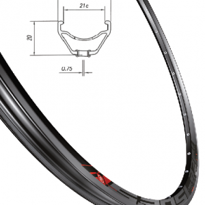 Обід Mach1 5.20 27,5" 32 отв. для диск. торм, TLR, пістон, чорний FV/Presta
