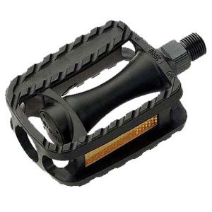 Педалі Longus MTB пластик, дитячі, 1/2" вісь, чорний, світловідбивачі