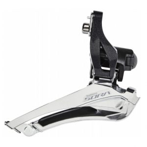 Перемикач передній Shimano FD-3000 SORA, 2X9, хомут 34.9мм (31.8/28.6мм адапт)