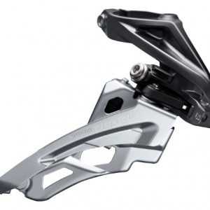 Перемикач передній Shimano FD-M6000-H, DEORE 3X10, HIGH CLAMP, SIDE SWING, FRONT-PULL, хомут