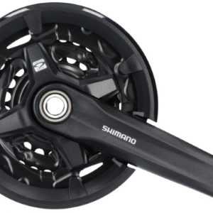 Шатуни Shimano FC-MT210-3, 175мм, 40X30X22, інтегрована вісь, захист зірок, без каретки