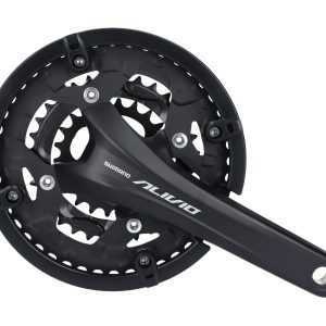 Шатуни Shimano FC-T4060 ALIVIO, 175мм, 44X32X22, інтегрована вісь, захист зірок, без каретки