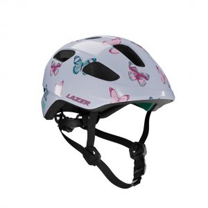 Шолом LAZER Nutz 2.0 KinetiCore, метелики, білий