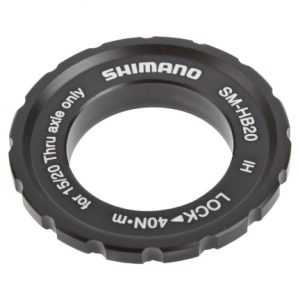 Стопорне кільце Shimano LOCK RING, SM-HB20, зовн. монтаж вісь 12/15/20мм THRU AXLE (OEM)