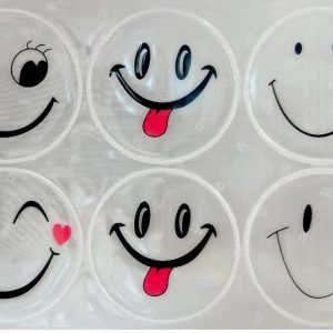 Світловідбиваючі наліпки, білий (комплект 6шт)