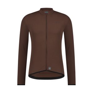 Велоджерсі Shimano Apice long sleeves утеплене, коричневе, розм. S