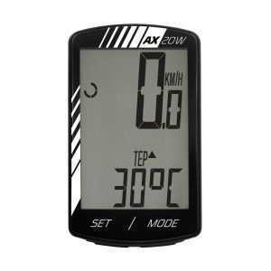 Велокомп`ютер Longus АХ-20W, 20 ф-цій, чорний