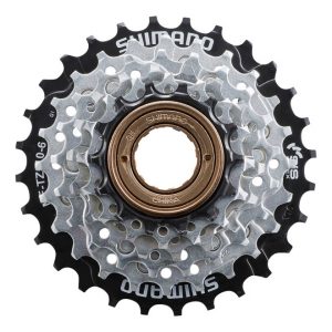 Зірки задні з тріскачкою Shimano MF-TZ510-6, 14-28, срібл, 6-зв.