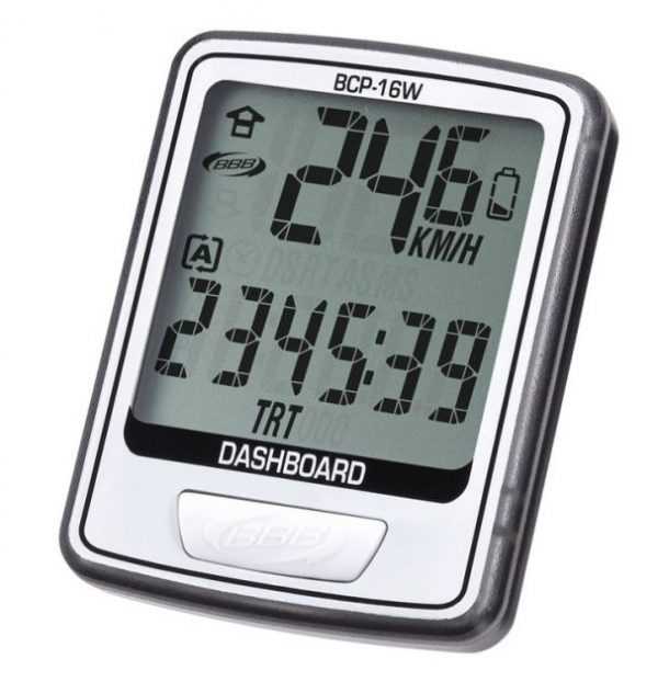 Велокомпьютер BBB BCP-16W DashBoard Wireless 12F white
