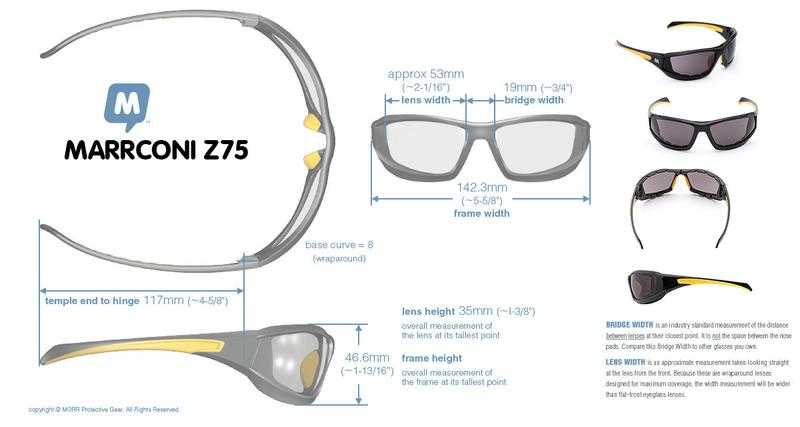 Очки MORR Marrconi Z75 Mirrored Sport Sunglasses white-green