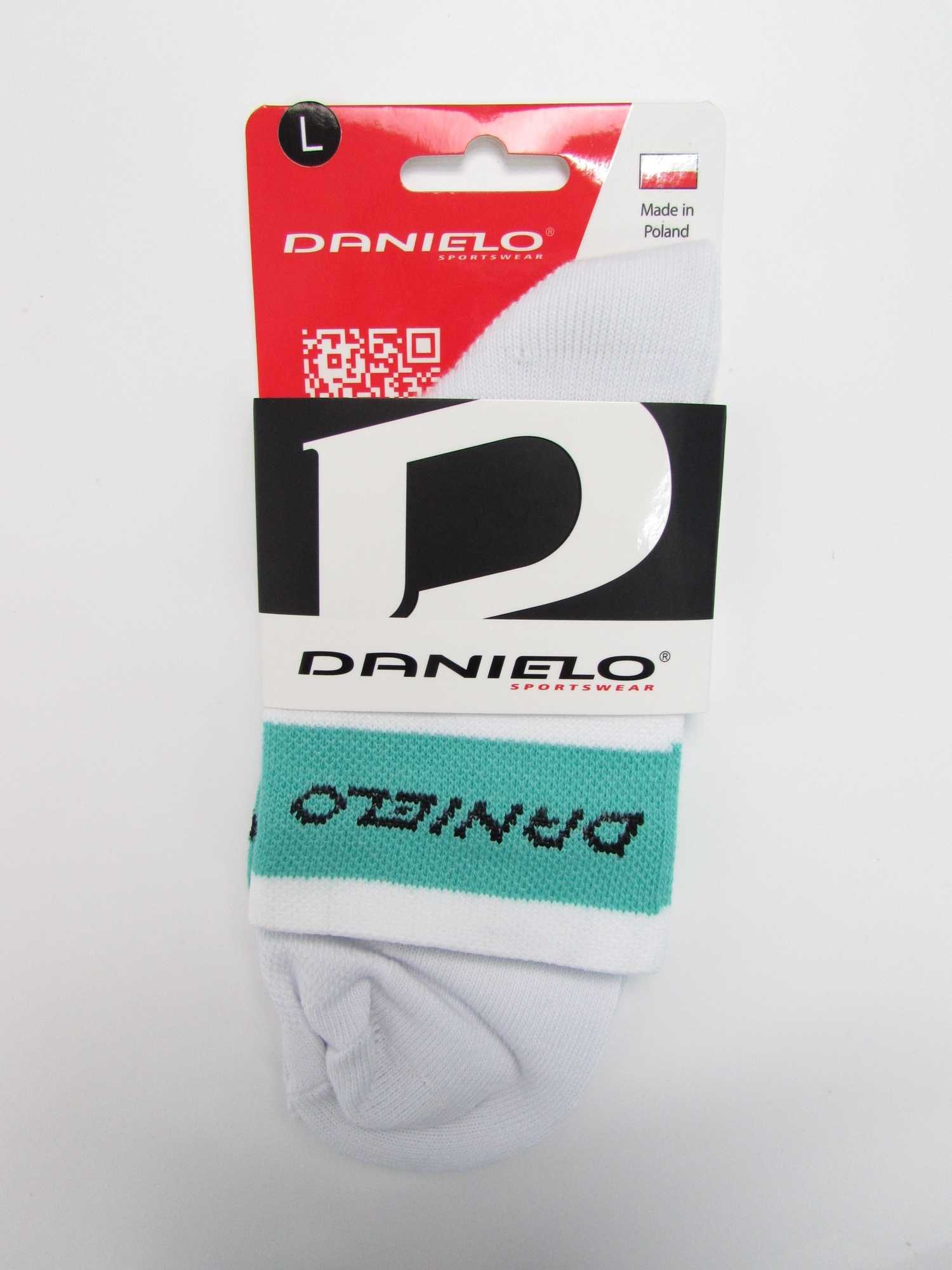 Danielo Professional Cycling Socks white/green size 45-46 (XL)