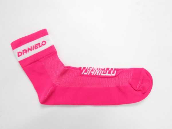 Danielo Professional Cycling Socks pink size 45-46 (XL)