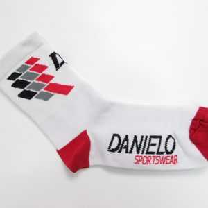 Danielo Professional Cycling Socks white/red size 43-44 (L)
