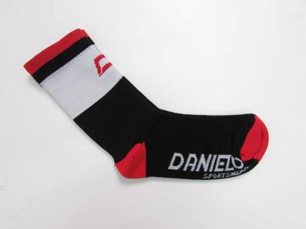 Danielo Professional Cycling Socks white/black/red size 37-39 (S)