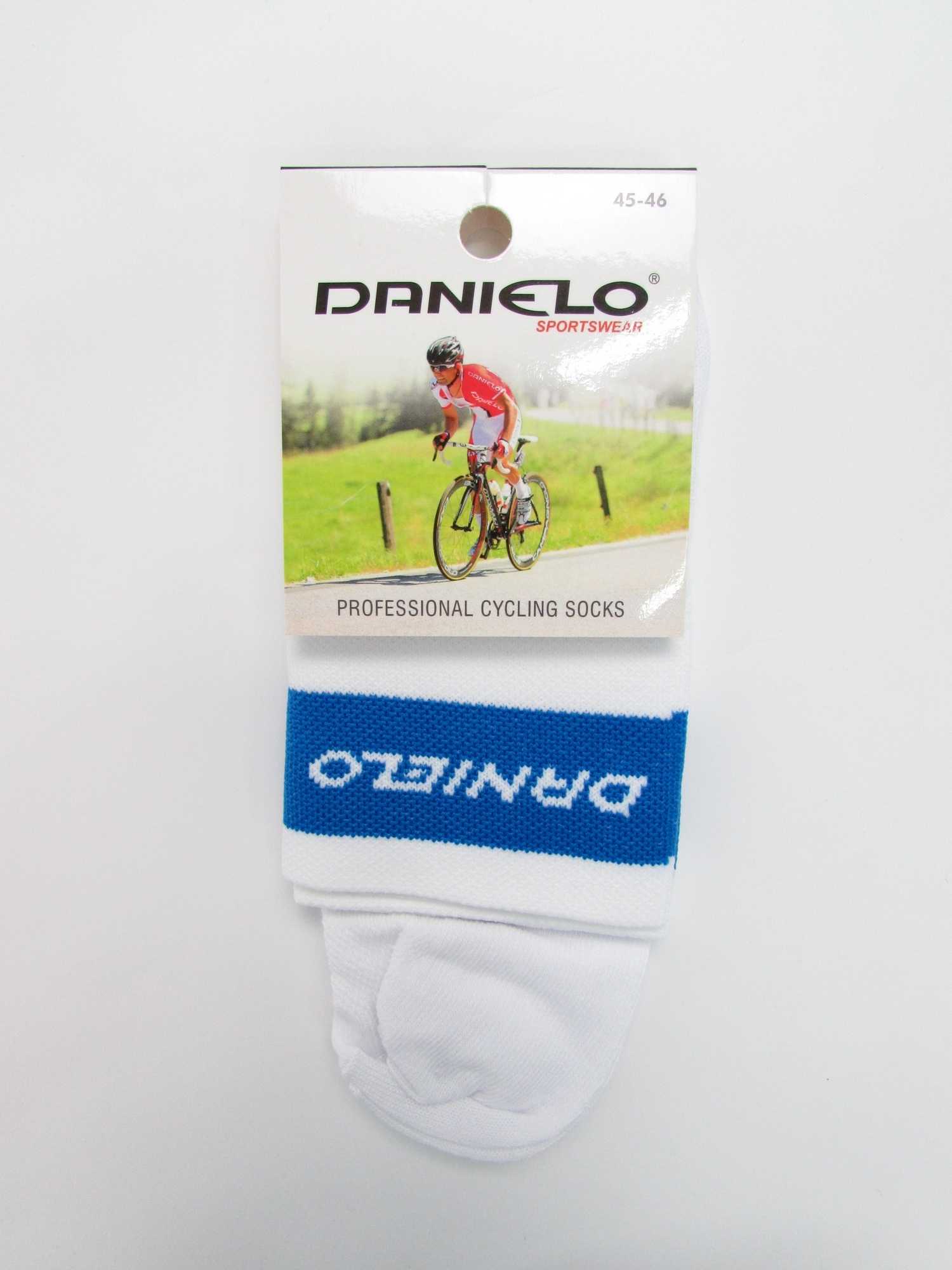 Danielo Professional Cycling Socks white/blue size 45-46 (XL)
