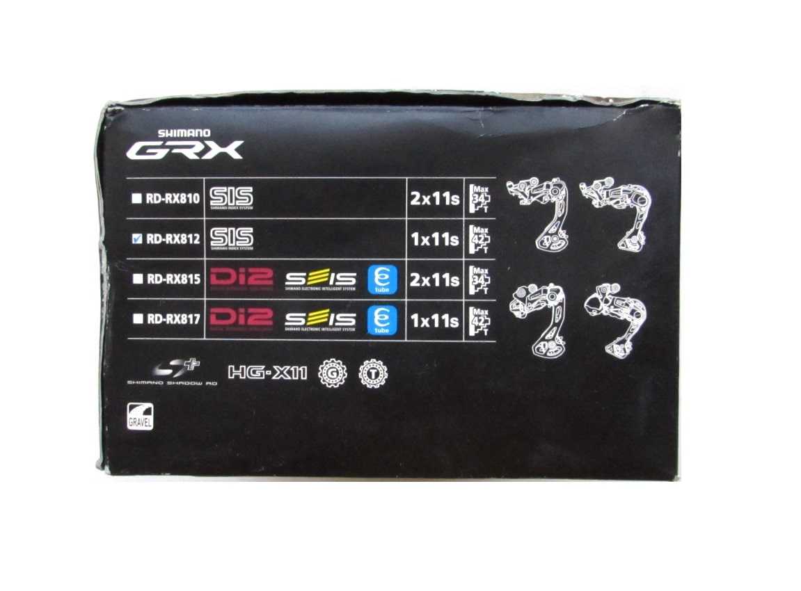 Перемикач задній Shimano GRX RD-RX812 SHADOW+, 11sp