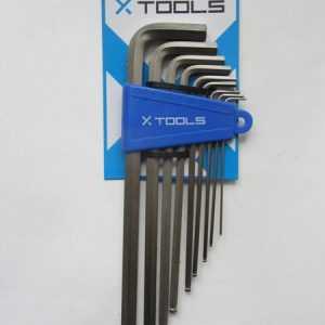 X-Tools Allen Key x 9 Ball End Set