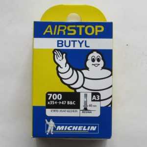 Камера Michelin А3 Airstop butyl 700×35-47 B&C 40 mm Regina