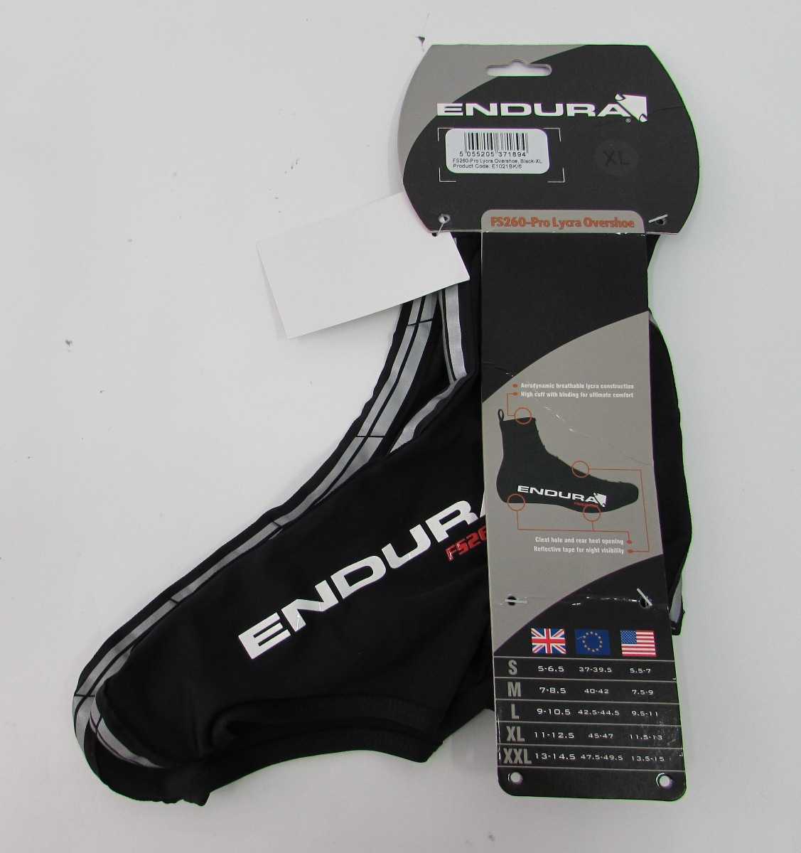 Endura FS260-Pro Lycra Overshoe black XL
