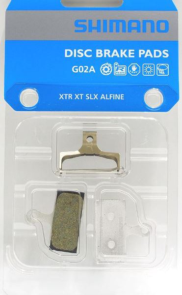 Shimano G02A Resin Disc Brake Pads XTR/XT/SLX/Alfine