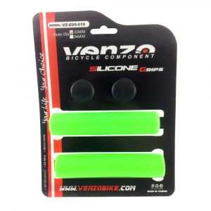 Грипсы силиконовые Venzo Silicone Grips 130×32 mm green