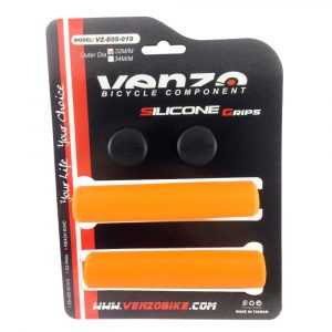 Грипсы силиконовые Venzo Silicone Grips 130×32 mm orange