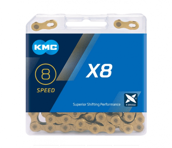 Цепь KMC X8 8sp Gold